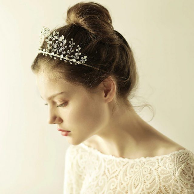 Handmade Bridal Tiara - The High Bun